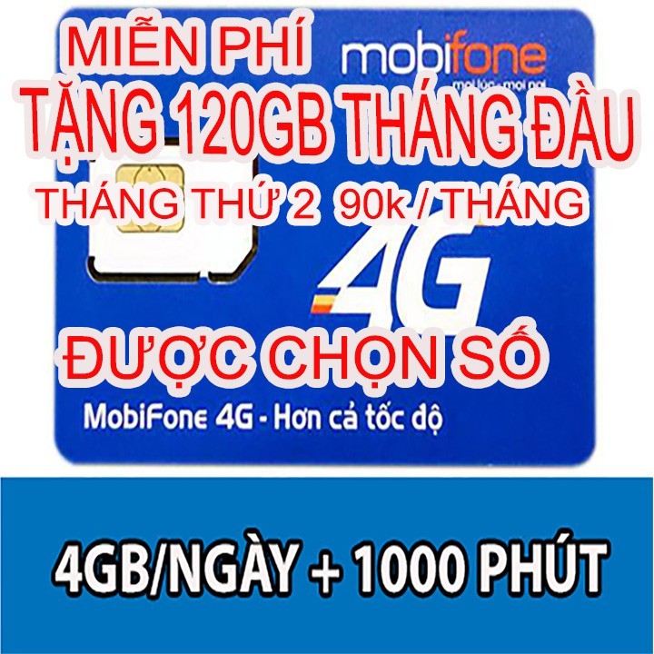 SIM MOBIFONE C90N MIỄN PHÍ  1THÁNG
