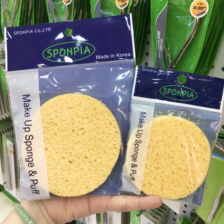 Bọt biển rửa mặt Sponpia Make Up Sponge & Puff ( lớn )