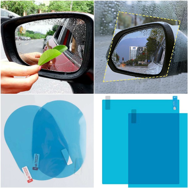 Bộ Miếng Dán Nano Chống Đọng Nước Gương, Kính Ô Tô (Loại 1)