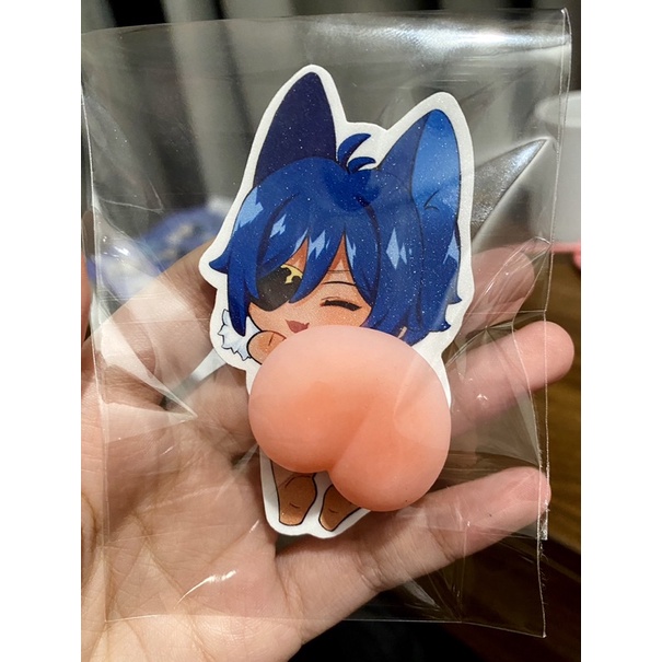 Hình dán Genshin Impact mông đào