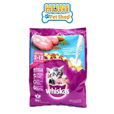 [gói tặng 20g mèo lớn]Thức ăn cho mèo con Whiskas Junior, Đồ ăn hạt cho mèo vị cá biển và sữa - gói 1.1kg - Huni Petshop