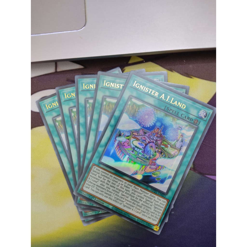 [Yugioh Funny Shop] 1 lá Thẻ bài Ignister A.I.Land - MP21-EN021 - Ultra Rare 1st Edition