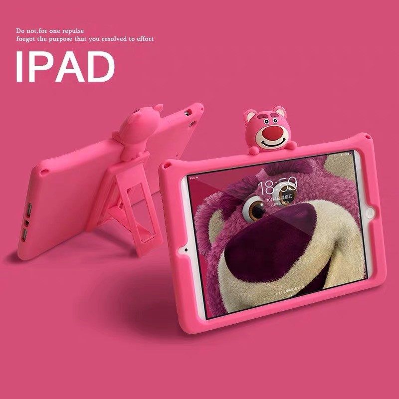 Ốp bảo vệ bằng Silicon chống sốc phong cách hoạt hình cho iPad 9.7 2018 2017 Pro 9.7 10.5 11 Air 2 3 4 Mini 1 2 3 4 5