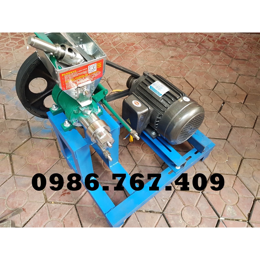 Máy nổ bỏng chạy điện 1 pha nổ gạo, ngô thành bánh ống
