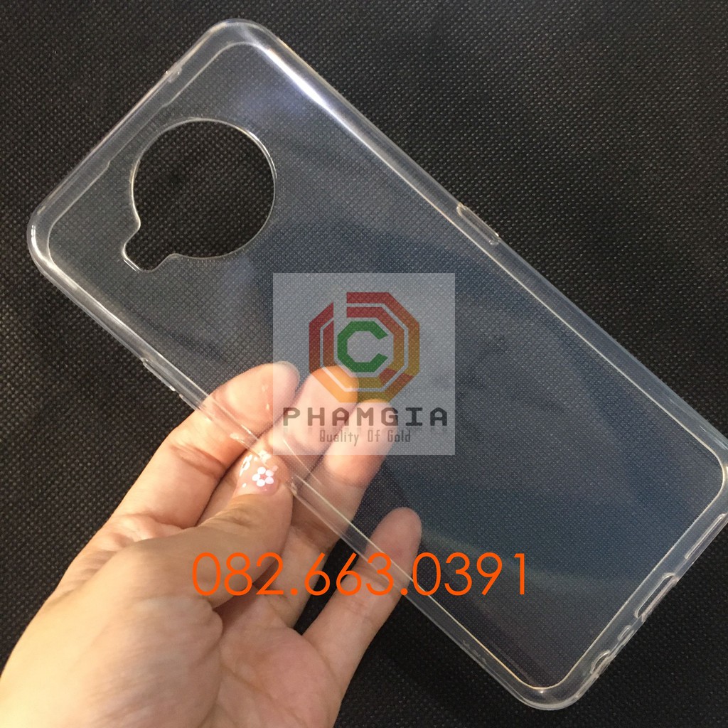 Ốp lưng Nokia 8.3 dẻo đen TPU và dẻo trong viền gồ bảo vệ cam bên đẹp