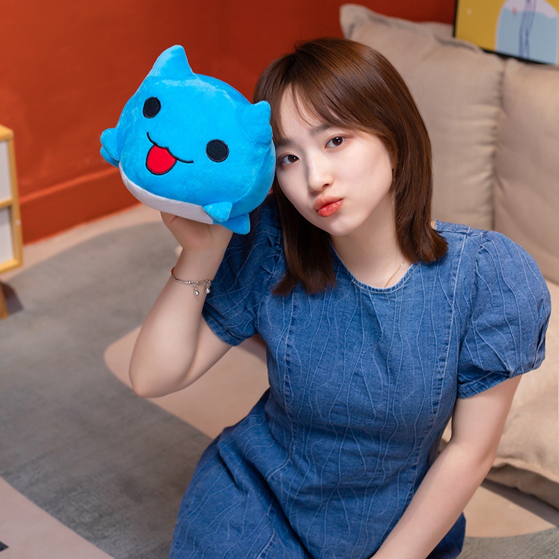 CÓ SẴNMèo bông CAPOO lông nhung mịn size thực 30cm - Gối ôm thú nhồi bông