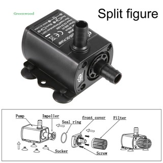 Máy bơm chìm mini DC5V sử dụng cổng USB cho bể cá
