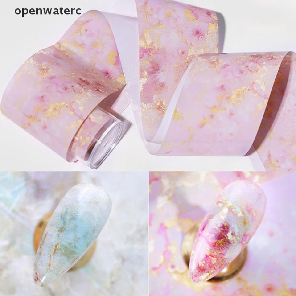 1 Sticker Dán Móng Họa Tiết Cẩm Thạch