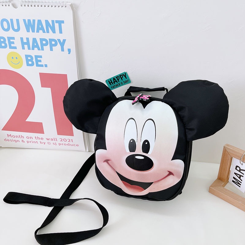 Balo Đi Học In Họa Tiết Hoạt Hình Chuột Mickey Minnie Đơn Giản Dễ Thương Dành Cho Bé Trai Và Bé Gái