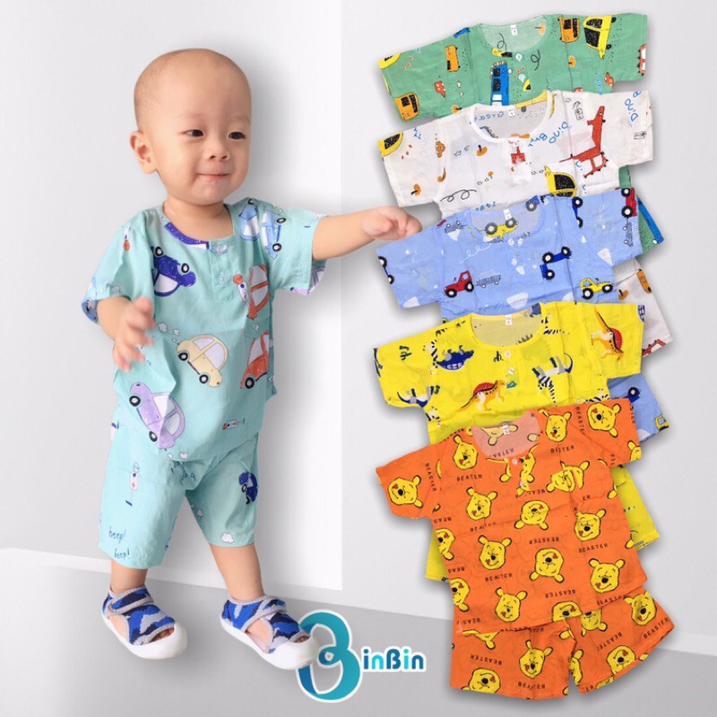 [Lanh 2da] Bộ lanh cho bé trai bé gái, đồ tole, quần áo trẻ em size 6-17kg