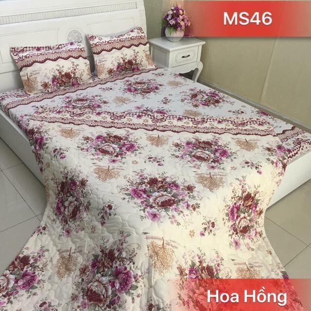 SET BỘ CHĂN GA VỎ GỐI 5 MÓN MÀU HỒNG