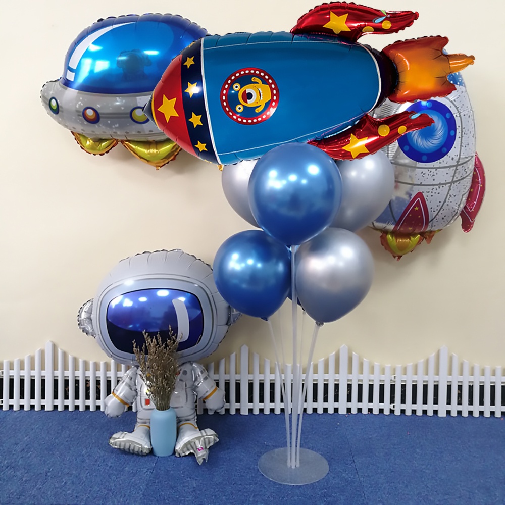 Bong bóng hình tên lửa trang trí tiệc sinh nhật