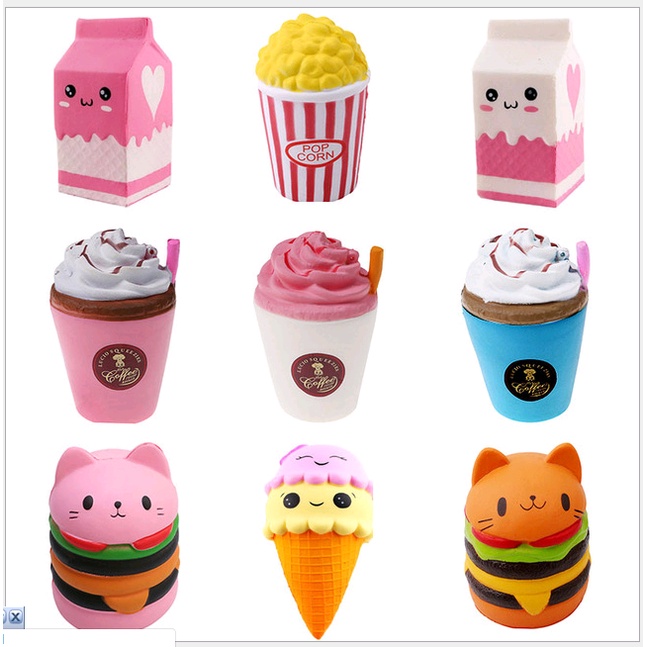 Squishy Lớn JUMBO Hình bạch tuộc xanh bình hoa Đồ Chơi Xốp Giảm Stress Hình mềm mịn dễ Thương đàn hồi Cho Bé