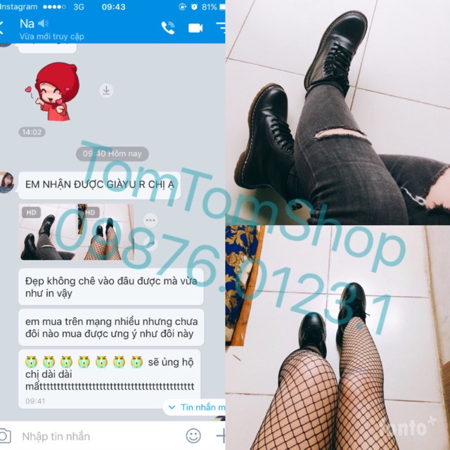 [Có Sẵn] - Boot Dr đế trong suốt nữ cao cổ - [có Clip] - ảnh thật | BigBuy360 - bigbuy360.vn