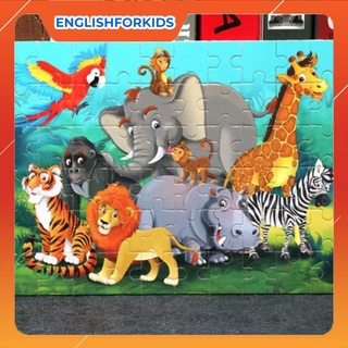 Tranh Xếp Hình puzzle , gép hình gỗ 24,40, 60 Mảnh Gỗ đồ chơi giáo dục cho trẻ em, quà tặng mẫu giáo