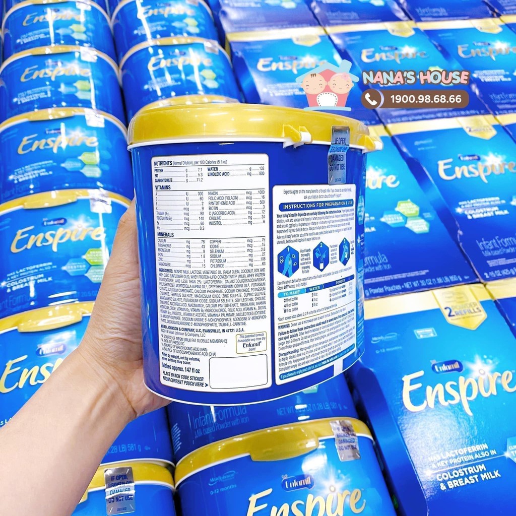 Sữa Enfamil Enspire Mỹ –  (Từ 0 – 12 tháng)