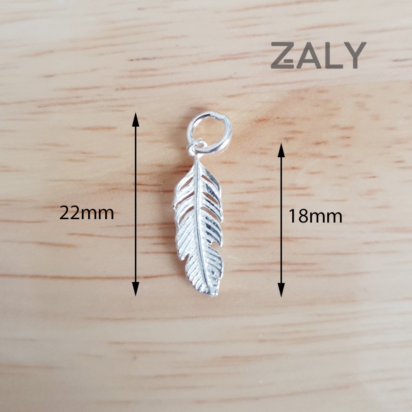Charm bạc treo Lông Vũ May Mắn CT59 - Bạc 925