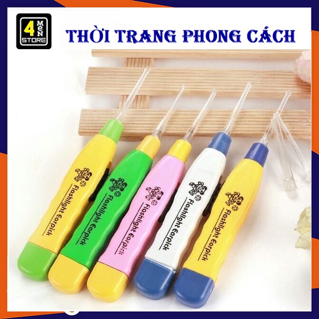 ⚡ Dụng Cụ Láy Ráy Tai Có Đèn Cho Bé - Cây Láy Ráy Tai Có Đèn Soi Cho Bé ( Nhiều Màu ) ⚡