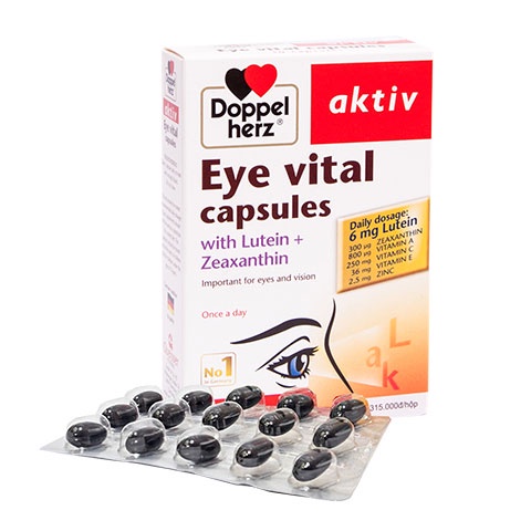 Eye Vital Capsules – Hỗ trợ tăng cường thị lưc, chống mỏi mắt, bổ sung dưỡng chất cho mắt (Hộp 30 viên)