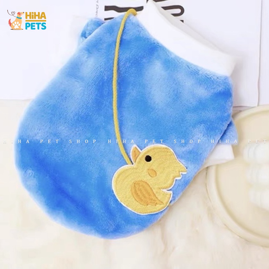 Áo Thun Cho Chó Mèo Thu Đông Có Túi Dễ Thương Quần Áo Thú Cưng Lông Nỉ Giá Rẻ