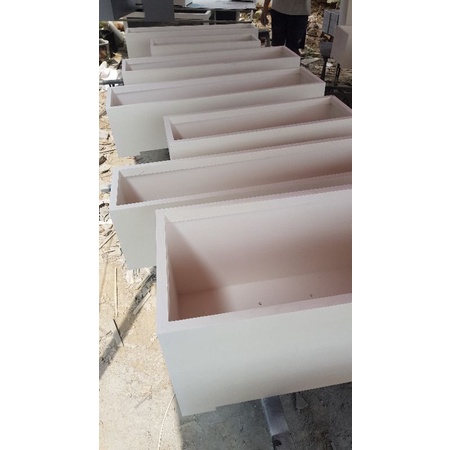 Chậu 80x20x20 Chân liền composite cao cấp có bo viền không kẻ sắc nét 0338 073 163