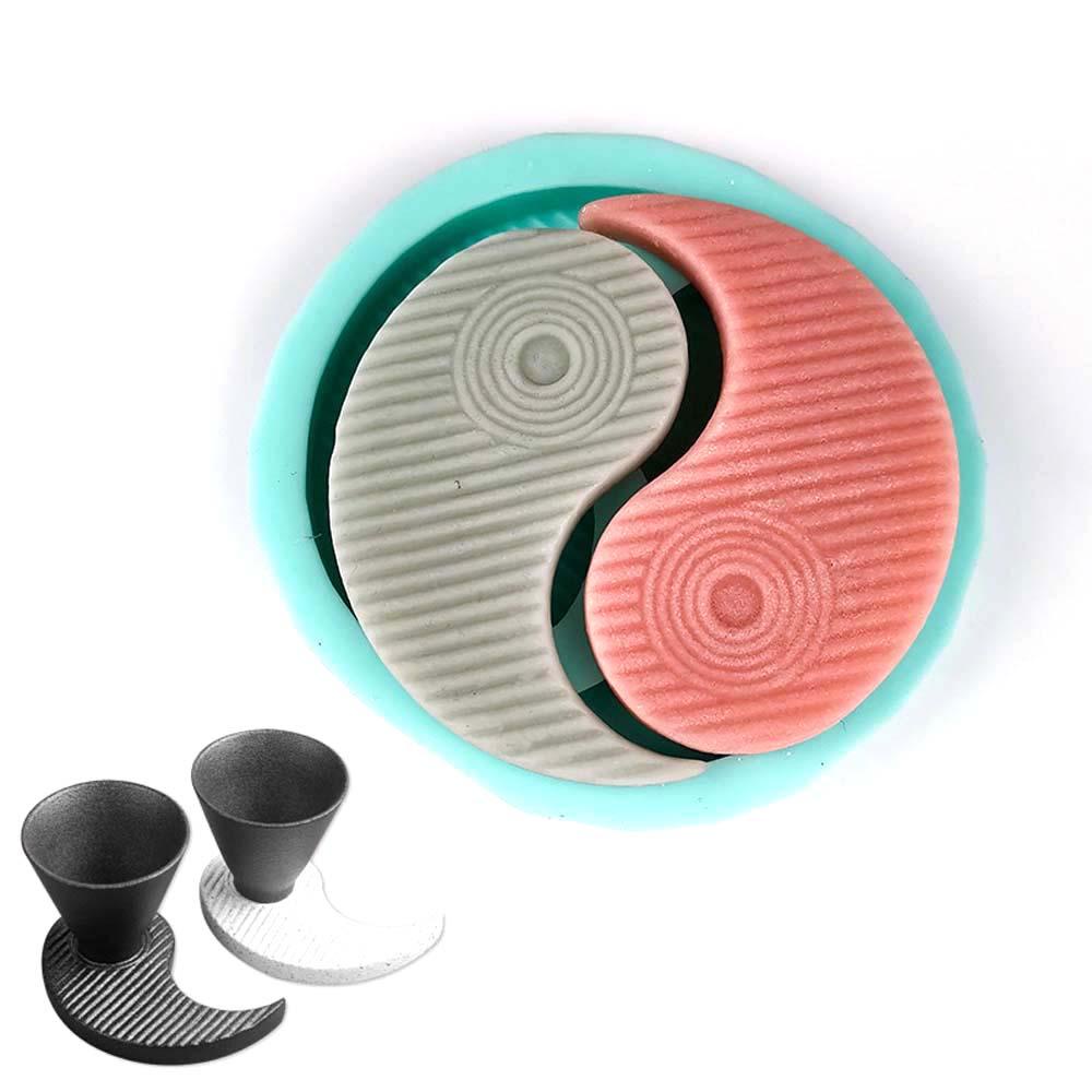 Khuôn Silicone Làm Đế Lót Ly Họa Tiết 3D Thủ Công Cổ Điển DIY