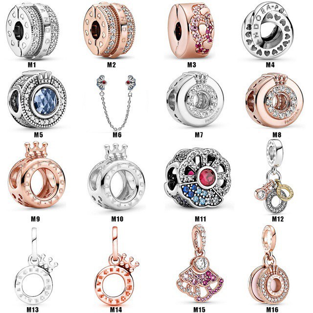 Mặt Dây Chuyền Hình Vương Miện Hoặc Vương Miện Pav Lấp Lánh Pan 925