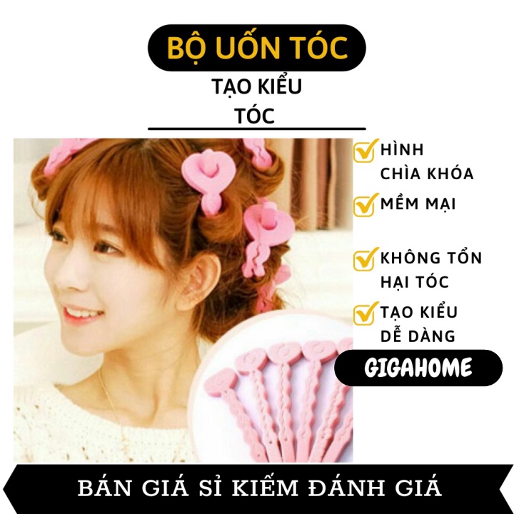 Lô Uốn Tóc GIGAHOME Bộ Uốn Tóc Chìa Khóa, Cây Tạo Lọn Tóc Mềm Mại, Không Hư Hại Tóc 5690