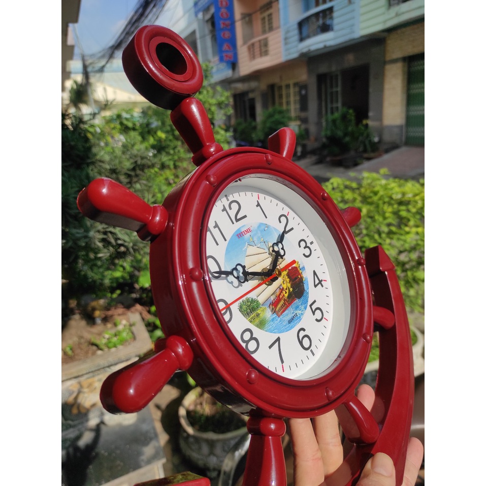 Đồng Hồ Treo Tường Hình Mỏ Neo TiTime 37x30cm