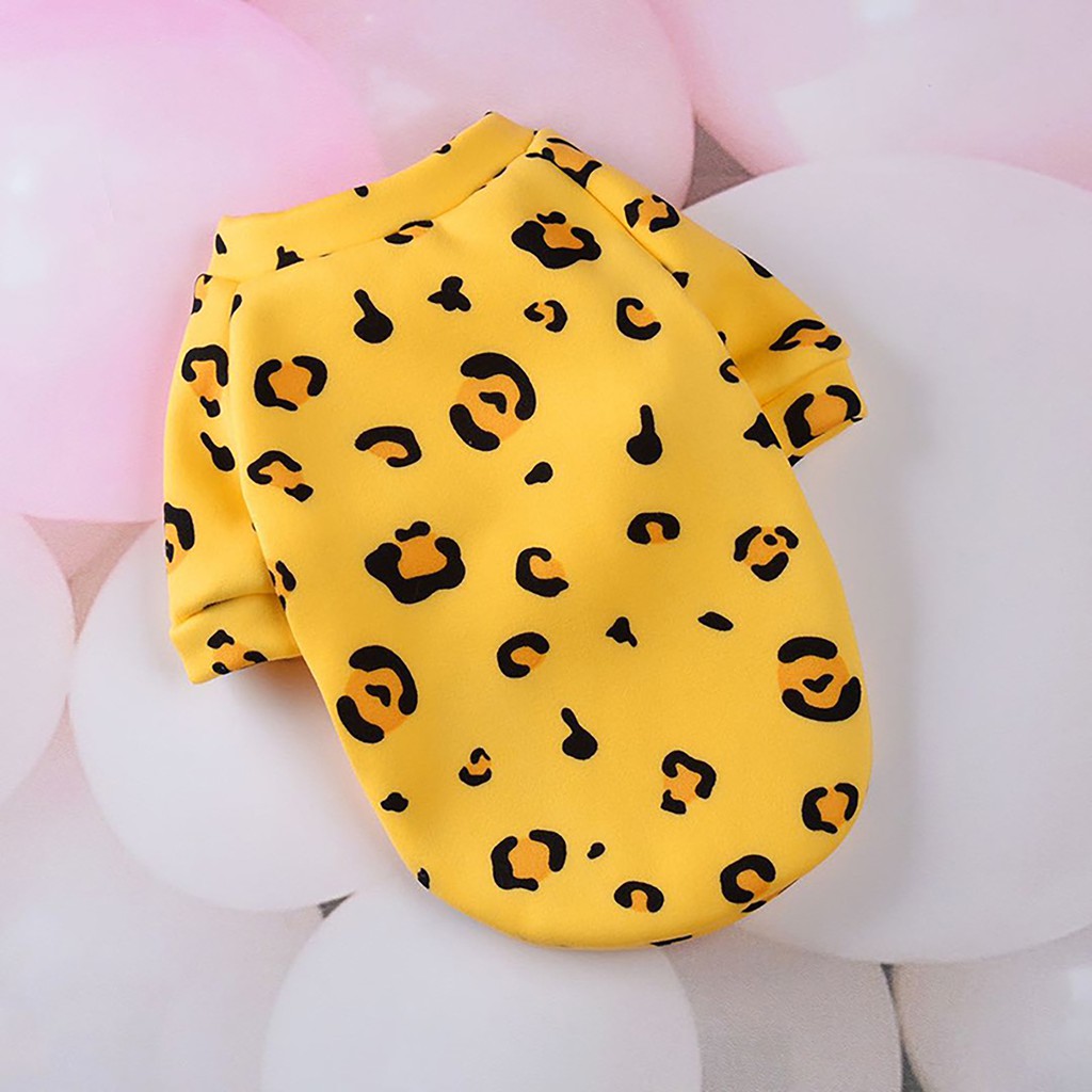 Áo Cotton Cổ Tròn In Họa Tiết Hoạt Hình Đáng Yêu Cho Thú Cưng