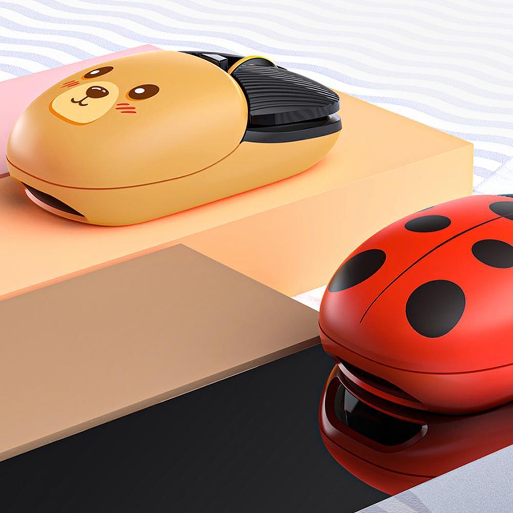 Chuột không dây 2.4G + Bluetooth 3 Chế Độ Yên Tĩnh Dễ Thương