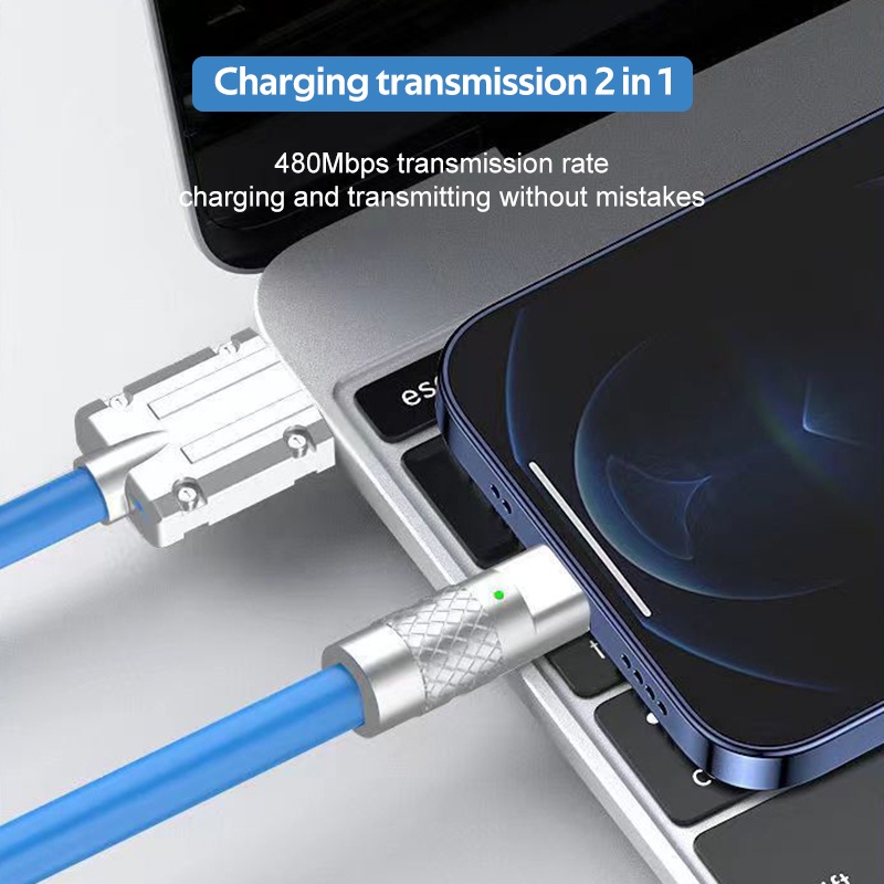 Dây Cáp Sạc USB Type-C 120W 6A 1.2M Cho Huawei Oppo Iphone