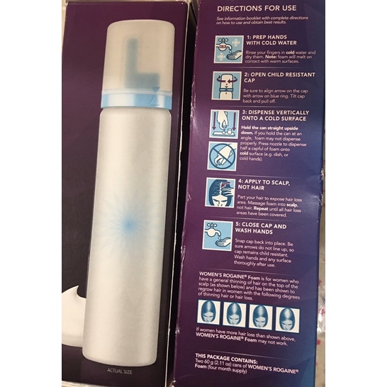 Kem mọc tóc cho nữ Rogaine Hair Regrowth Treatment Foam