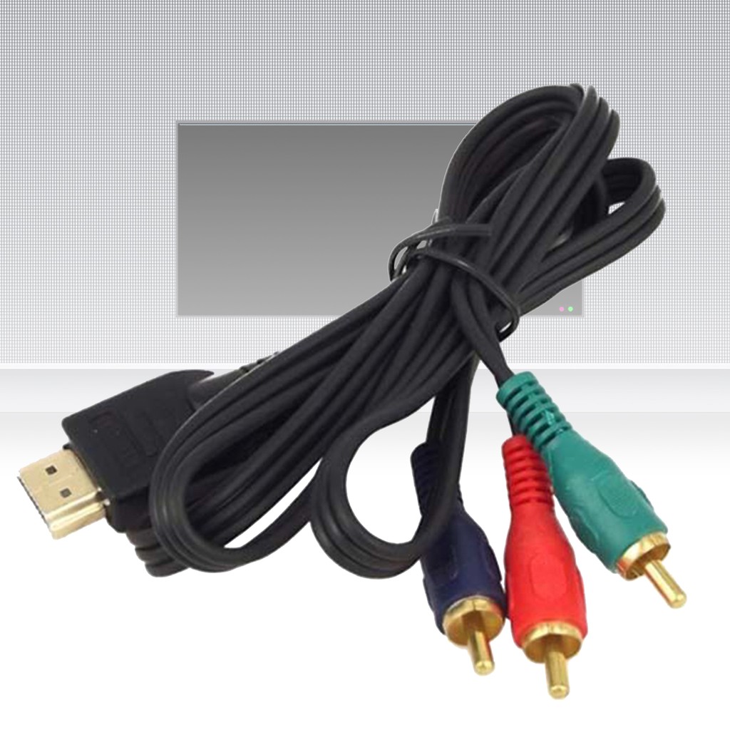 Cáp ChuyểN ĐổI Âm Thanh / Video AV / AV BBQ_1m HDMI Sang 3 ĐầU CắM RCA Chuyên DụNg