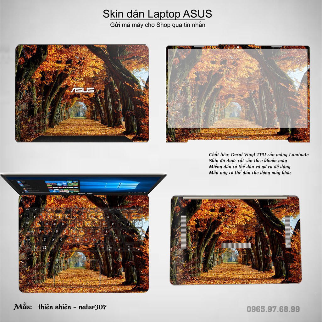 Skin dán Laptop Asus in hình thiên nhiên nhiều mẫu 12 (inbox mã máy cho Shop)