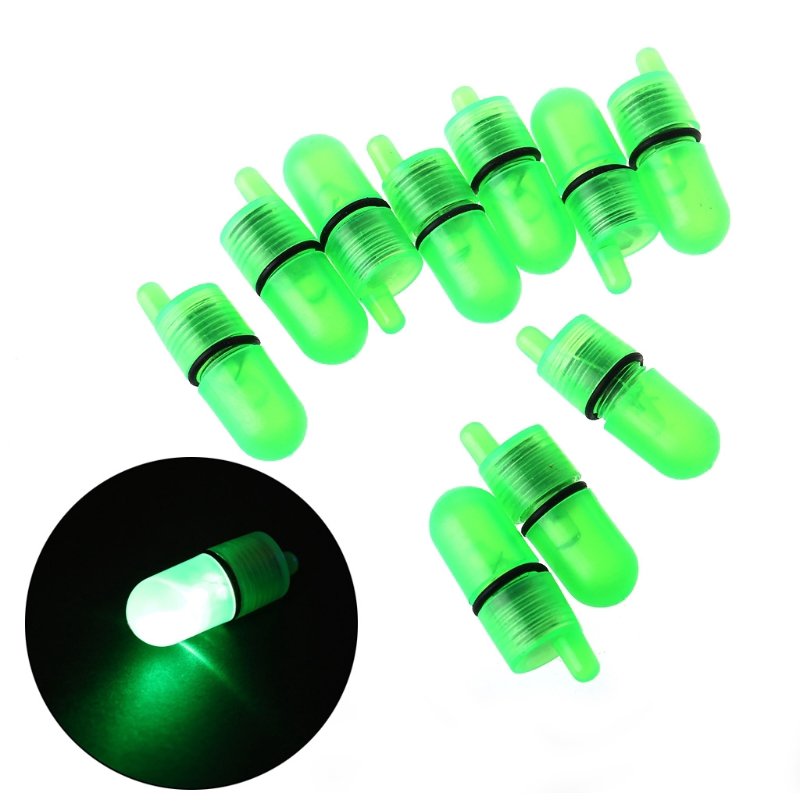 QQ*10pcs Night Float Fishing Rod Tip LED Light  Alarm Bell Bite Carp Clip Alerter