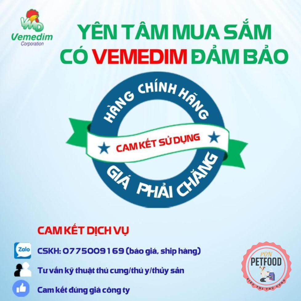 Vemedim Kitten Grow sữa cao cấp dành cho mèo con, bổ sung acid amin thiết yếu cho mèo con từ 1 ngày tuổi, lon 100g