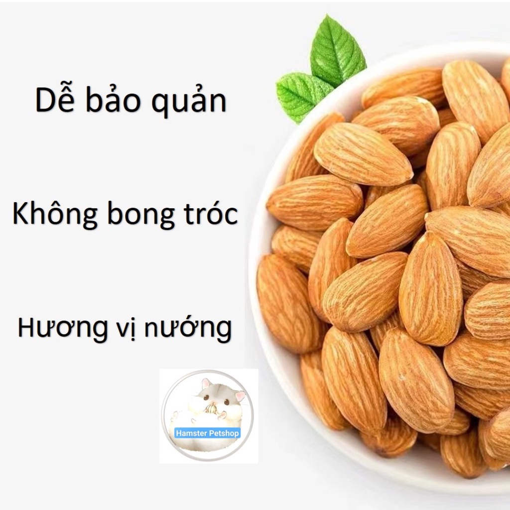 20 viên hạnh nhân, thức ăn cho hamster, sóc, thỏ, bọ , chinchillas