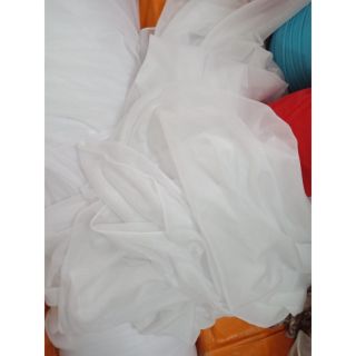 xả 2m dài vải voan nhúng màu đỏ