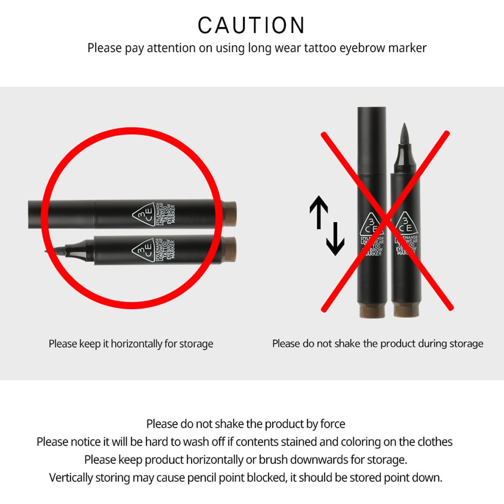 [Mã FMCGM50 - 8% đơn 250K] Bút Kẻ Lông Mày 3CE Dạng Xăm Lâu Trôi 3g | BigBuy360 - bigbuy360.vn