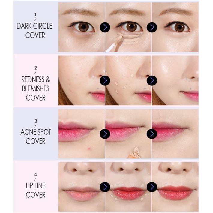 CHE KHUYẾT ĐIỂM BOBMIKI REAL COVER CONCEALER tone 21 SPF30, PA++ (sp iu thích của phù thuỷ makeup PONY) | BigBuy360 - bigbuy360.vn