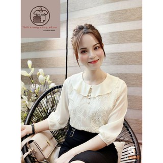 Sơ mi cổ bèo công sở