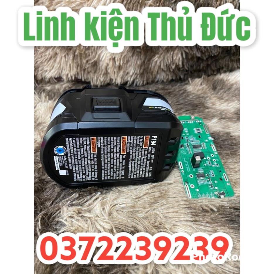 Lktd BN. Vỏ mạch cao cấp Ryobi 18V 9AH 5S-3P, mạch nhận sạc zin.