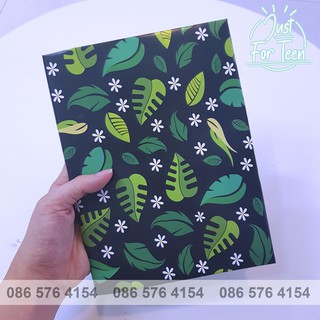 Giấy Bao Tập hoa lá đẹp mắt - Bọc vở học sinh họa tiết hoa lá xinh xắn - Hình Thật, in theo yêu cầu