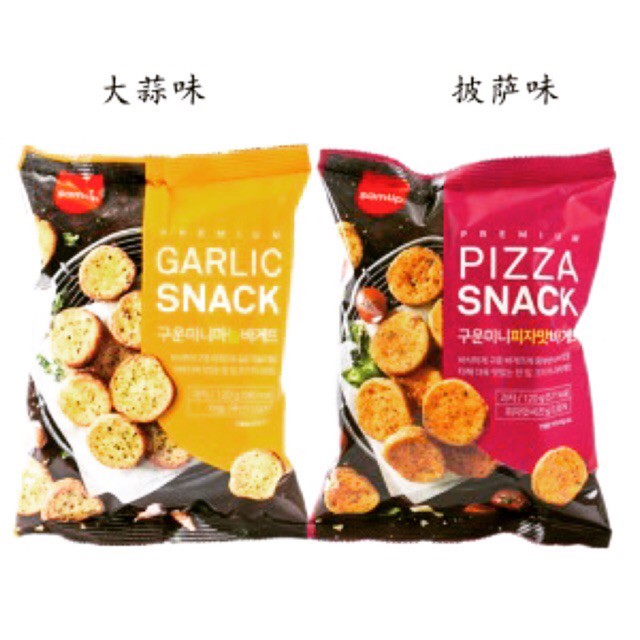 [Date T10/2022] Thùng 12 Gói Bánh mì sấy bơ tỏi Hàn Quốc Garlic Snacks 120gr