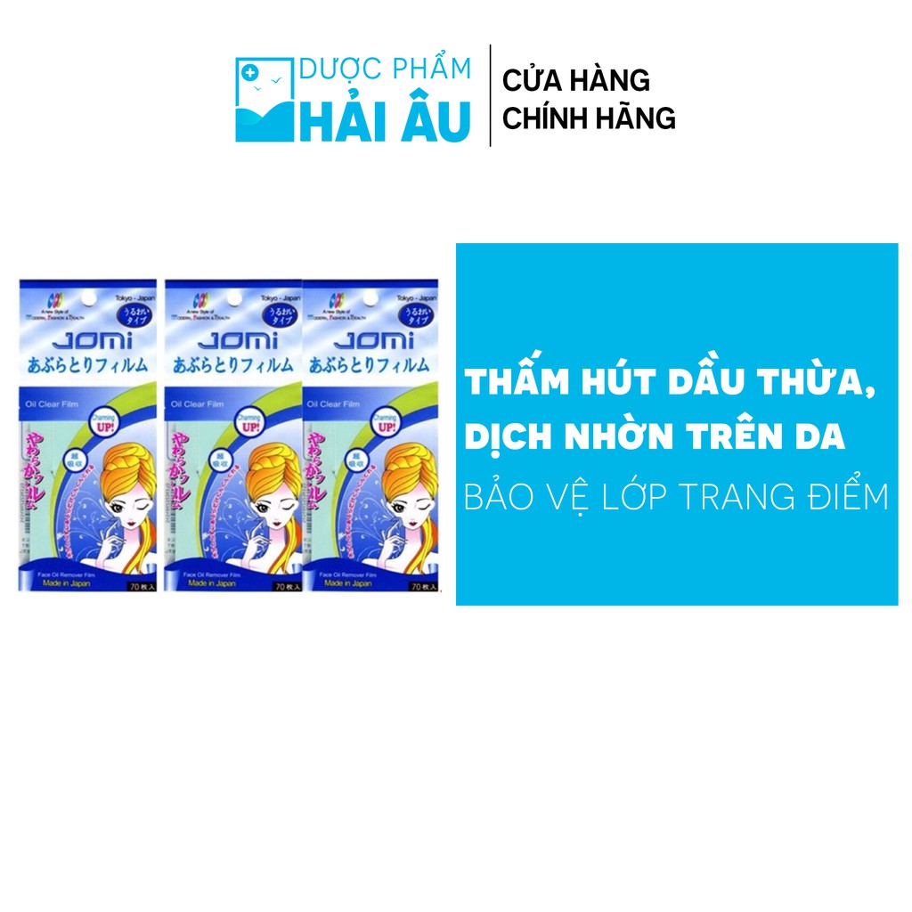 COMBO 3 Giấy thấm dầu Oil Clear Film Jomi Nhật Bản