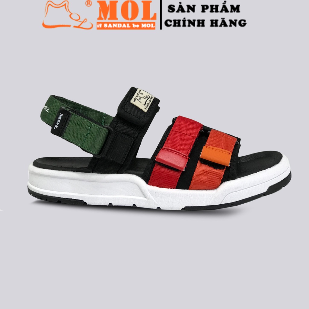 Sandal couple nam nữ quai dù cao cấp hiệu MOL MS1805R