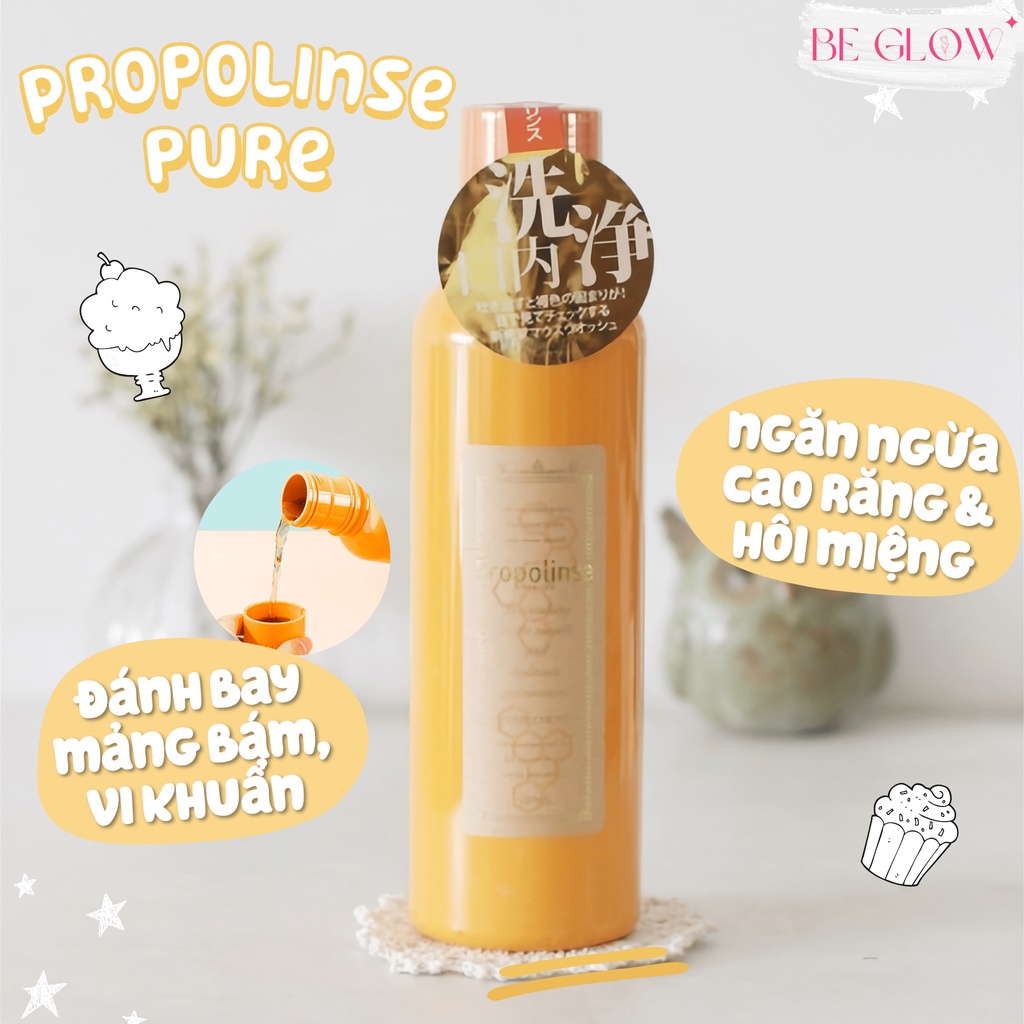 Nước súc miệng Propolinse Nhật Bản giúp làm sạch và giảm mảng bám 600ml - Be Glow Beauty