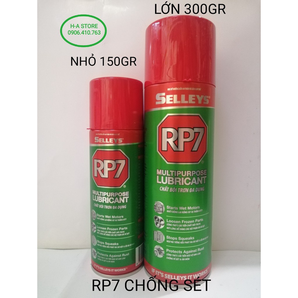 Chai RP7 xịt bôi trơn chống rỉ sét 150GR / 300GR