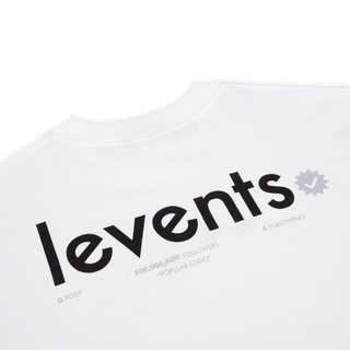 Áo thun LEVENTS Popular Logo/ White Black (V2)